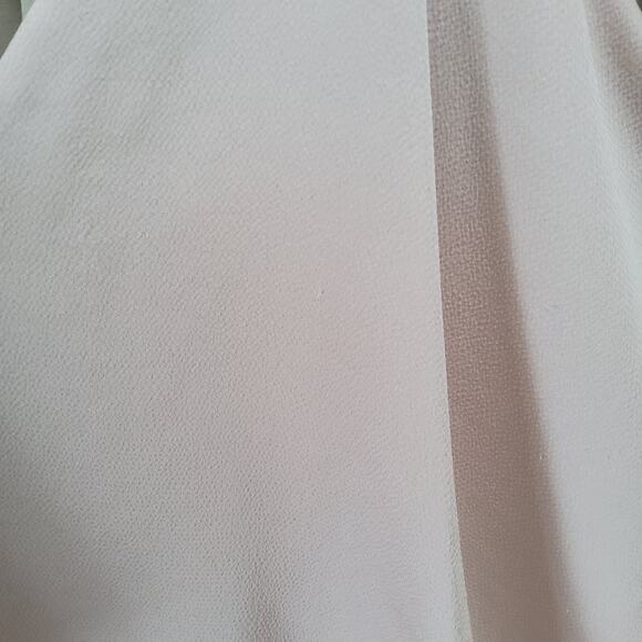 Shona Joy Women's Luxe Ruffle Frill Tulip Hem High Low Maxi Dress in Beige Tan - Picture 9 of 11